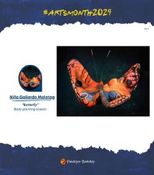 ArtsMonth2024: BUTTERFLY Body Painting Illusion